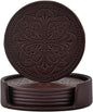 Drink Coasters, PU Leather Bar Beer Beverage Coaster by 365park