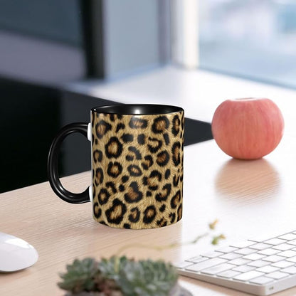 Yrebyou Leopard Print Coffee Mug 11oz Ceramic Cup - Image 6