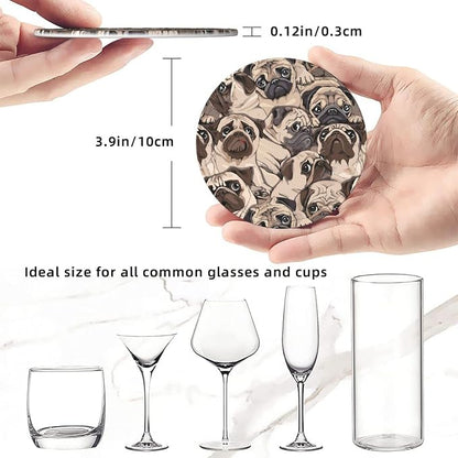 6 Pcs Leather Coasters for Drinks - Image 5