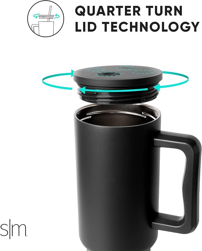 Simple Modern Tumbler with Handle and Straw | 40oz | Skiing | Trek Tumbler - Image 5