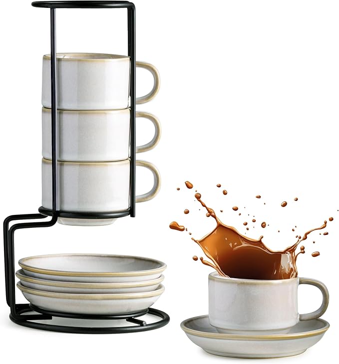 Gomakren 2.5 Ounce Espresso Cups Set of 4 by Gomakren