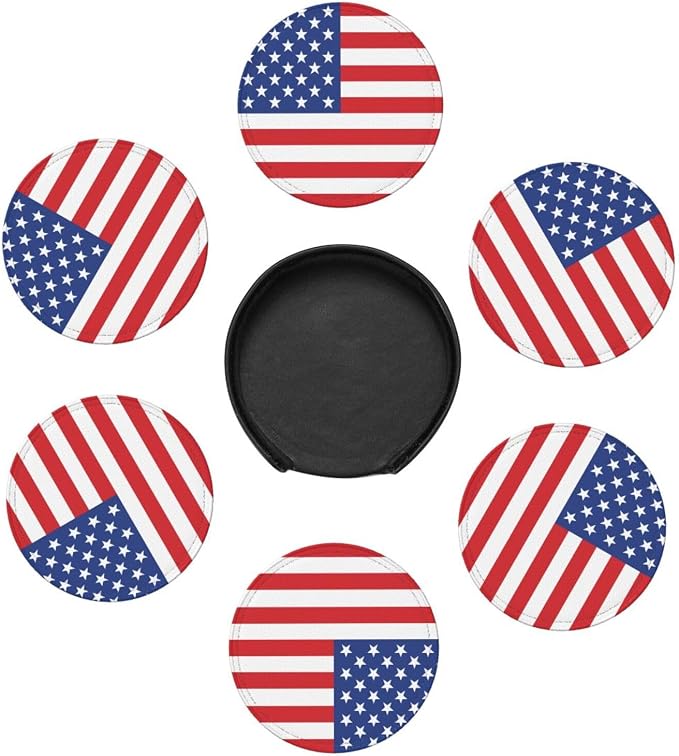 American Flag Coasters for Drinks - Image 7
