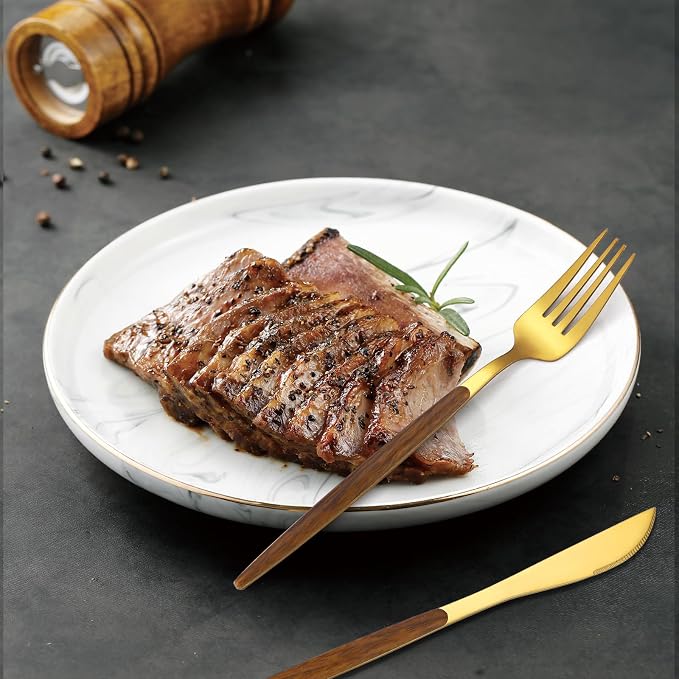 20-Piece Gold Silverware Set - Image 7