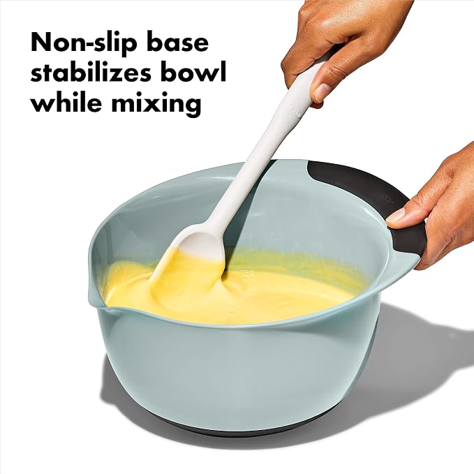 OXO Good Grips 3-Piece Plastic Mixing Bowl Set - Image 5