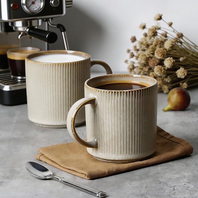 MONITO Coffee Mugs Set of 6, 16 oz Mugs Set, Ceramic Coffee Cups - Image 7