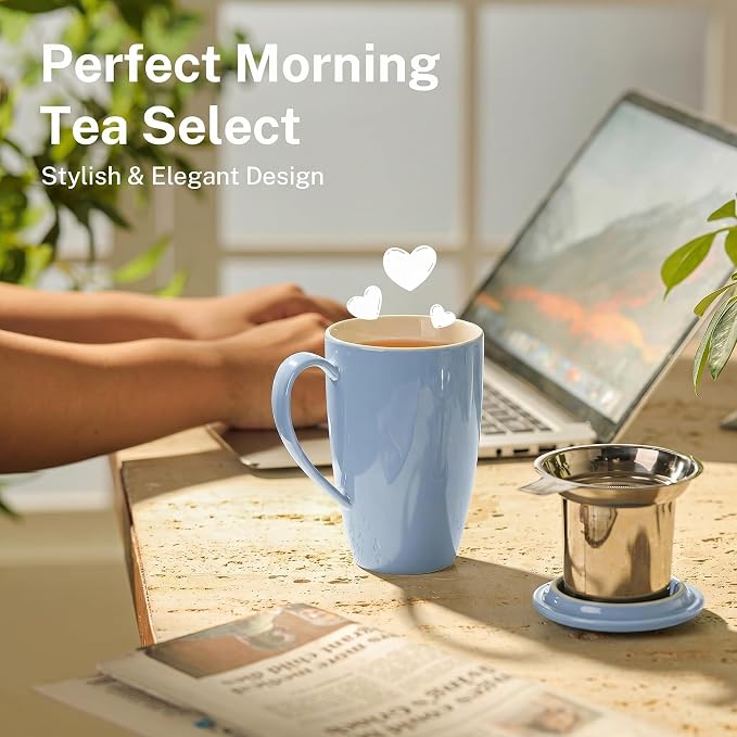 Sweese 15 OZ Porcelain Tea Mug - Image 5