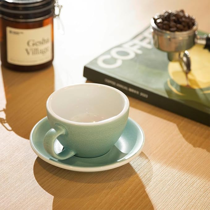 Loveramics Matt Cappuccino Cup, 10 oz Ceramic Latte Art Mug - Image 9