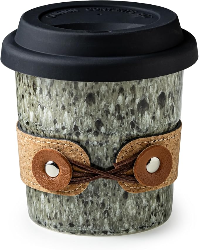 Travel Coffee Mug, Reusable Coffee Cup by Cormomu