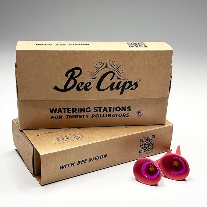 5 Pack, Bee Watering Station, 100% Handmade Porcelain, Bee and Butterfly Feeder - Image 7