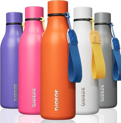BJPKPK 18oz Insulated Water Bottle, Stainless Steel Bottle by BJPKPK
