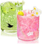 Icon Juice Glasses, 14oz Stemless Wine Drinking Juice Glass Cup for Valentine Party Supplies Gift(2 Pcs,Witch & Princess)