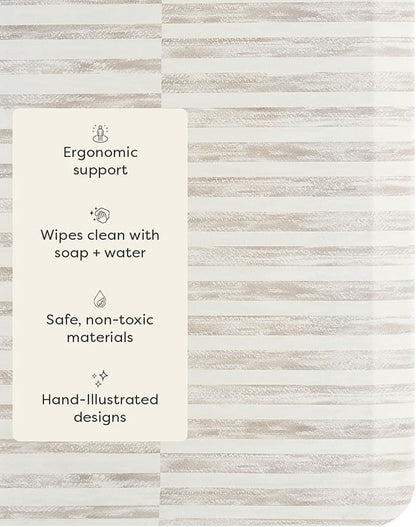 House of Noa Nama Standing Mat – Anti-Fatigue Cushioned Kitchen Mats for Floor | Ergonomic Bounce-Back Foam Kitchen Mats | Anti-Fatigue Mats for Kitchen & Standing |Reese Bark | 22" x 36"