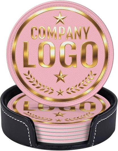 Custom Coaster with Logo by Handmade