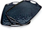 TP Melamine Serving Trays with Handles, Retro Black | Large Rectangular Trays by TastePrime