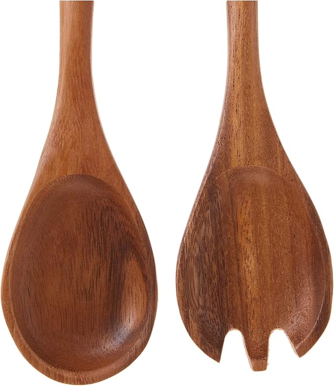 Lipper International 1188 Acacia Oblong Salad Servers, One Pair - Image 3