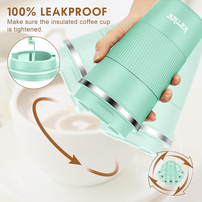 KETIEE 12oz Coffee Mug: Vacuum Insulated Coffee Cup - Image 3