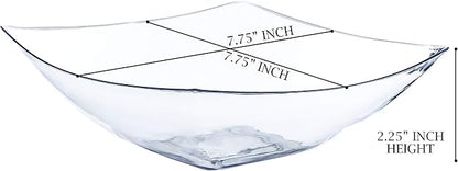 PLASTICPRO Disposable 32 ounce Square Serving Bowls, Party Snack or Salad Bowl - Image 2