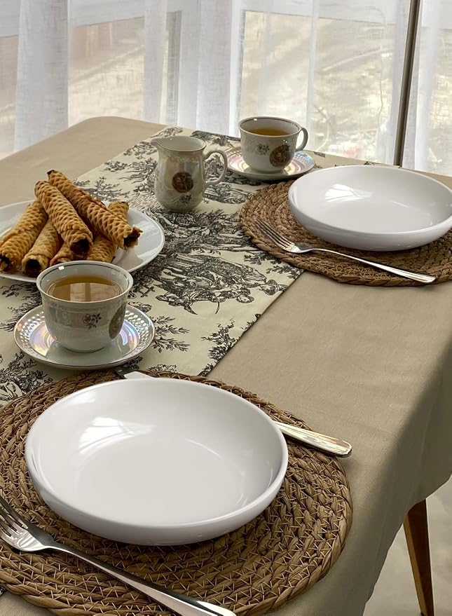Quatish Pasta Bowls 30oz Set of 8, Salad Bowls Soup Bowl - Image 3