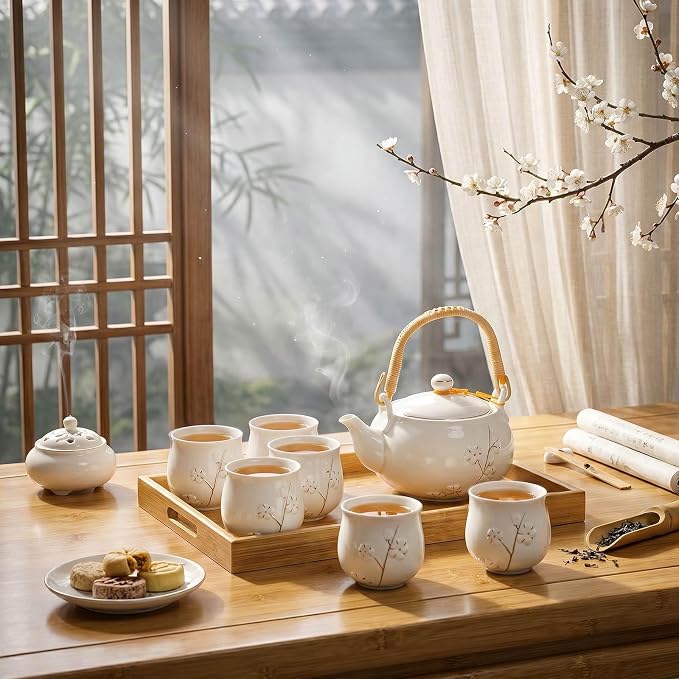 Layhit Japanese Asian Tea Set for Adults - Image 4