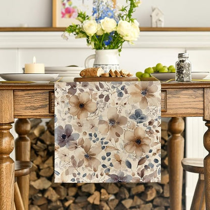 Artoid Mode Poppy Floral 210 GSM Spring Table Runner, Seasonal Summer Fall - Image 2