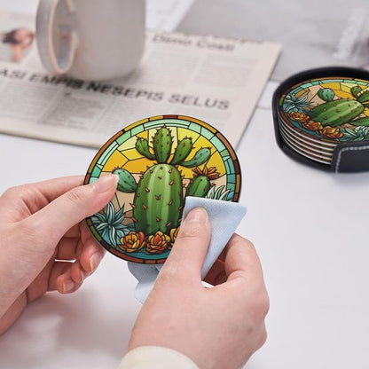 Cactus Coasters for Drinks, Housewarming Gifts - Image 7