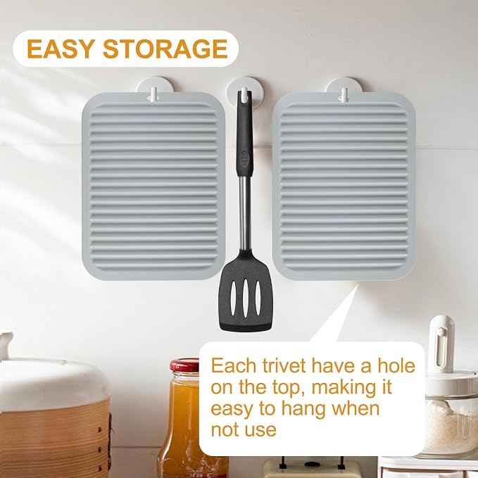 9"x12" Heat Resistant Silicone Trivets - Image 7