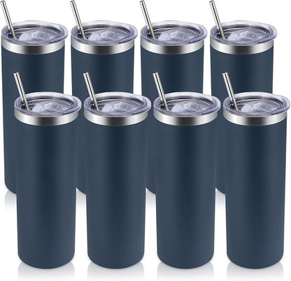 Volhoply 8 Pack Skinny Tumblers by LiveFully%EF%BC%8CDrinkFreely%E2%80%94KeepGoingwithVolhoply%EF%BC%81