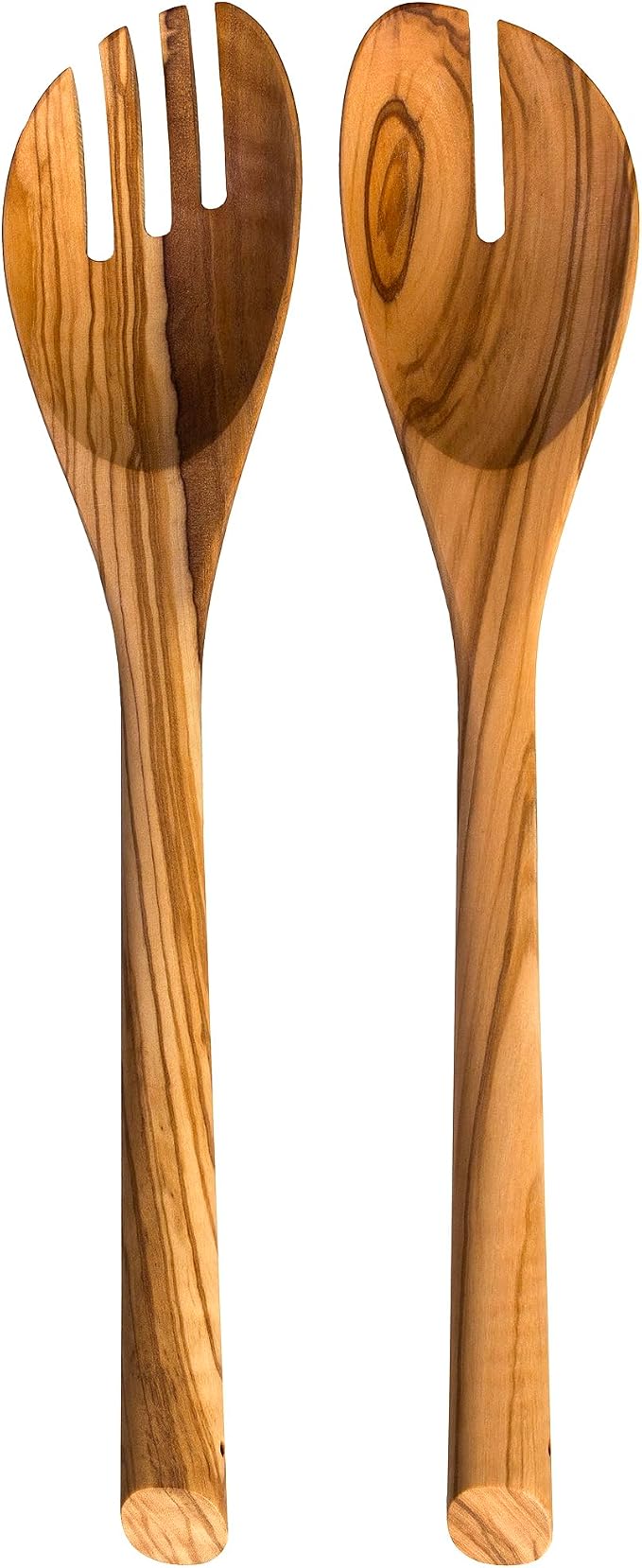 Rock & Branch Olive Wood Salad Serving Utensils, Pasta and More by TotallyBamboo