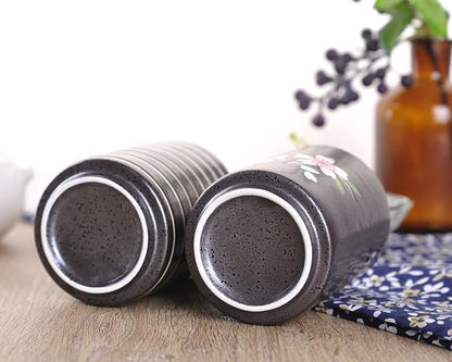 WHJY 10oz Transitional Chinese/Japanese style Handle-less Ceramic Tea cups - Image 4
