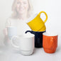 Stackable Porcelain Coffee Mug Set of 4 – 20oz Jumbo Capacity, Space-Saving by Unknown