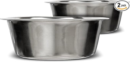 Neater Pet Brands 12 Cup Stainless Steel Dog Bowls, Large Dog Water Bowl or by NeaterPetBrands