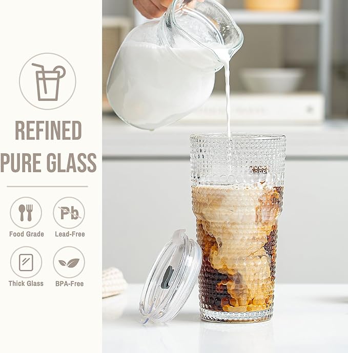 SoulTimes 20oz Hobnail Glass Tumbler - Image 4