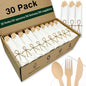 Pre Rolled Bamboo Silverware Set by Unknown