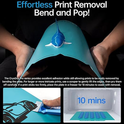 BIQU CryoGrip Pro Glacier Compatible with Snapmaker U1 3D Printer 276x304.5mm Panda Build Plate Double Sided Upgrade Plate Removable Surface Platform