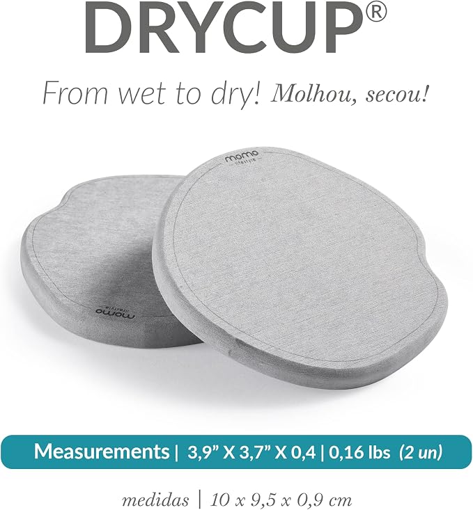 Momo Lifestyle Coasters for Drinks Drycup Stone Coaster Ultra Absorbent Made of - Image 3