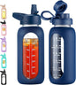 CIVAGO 32 oz Glass Water Bottle by CIVAGO