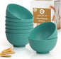 Mini Bowls Sets of 8, Unbreakable & Lightweight Wheat Straw Bowls 10oz by BUSOKIP