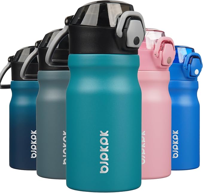 BJPKPK 14 oz Insulated Water Bottle, Stainless Steel Flask | Leak Proof Locking by BJPKPK