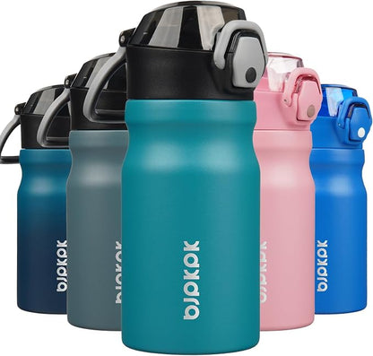 BJPKPK 14 oz Insulated Water Bottle, Stainless Steel Flask | Leak Proof Locking by BJPKPK