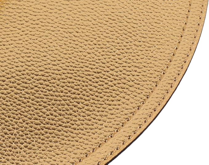 Set of 8 Faux Leather Round Placemats and Coasters, Coffee Mats Kitchen Table - Image 4