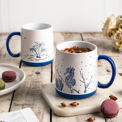 AmorArc Large Coffee Mugs Set of 6, 18oz Ceramic Coffee Cups - Image 4