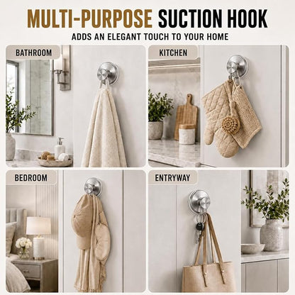 Suction Cup Hooks for Shower, Shower Hooks for Inside Shower, No Drill Bathroom - Image 4