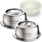 Kinn Kleanbowl Pet Bowl Stainless Steel Frame with Compostable Refills, 32 oz (Pack of 2) – Spill-Proof Stable Disposable Pet Bowls for Easy Cleaning and Healthy Pets, No Plastic