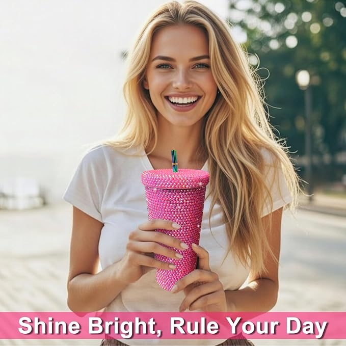 26oz Bling Rhinestone Tumbler - Image 4