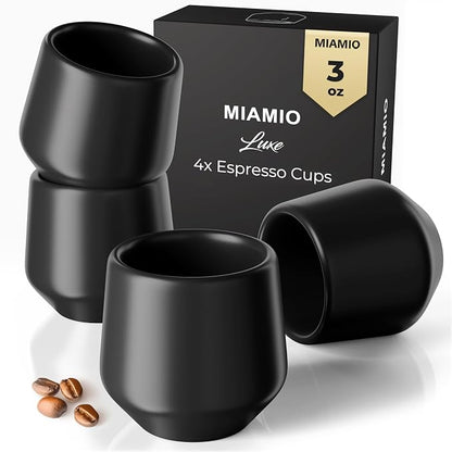 MIAMIO - Espresso Cups Set of 4 / Mug Set, Ceramic - Luxe | Ceramic espresso by MIAMIO