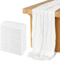 12 Pack Cheesecloth Table Runner, Runner Gauze Boho Wedding Decor Romantic by Home