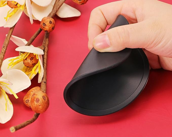 ONLYKXY 3 Pieces 3.93 Inch Silicone Coasters, Round Coasters - Image 4