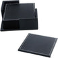 Semetall Drink Coasters 6 Pcs Premium PU Leather Square Coasters 4"x4"x0.2" | by Semetall