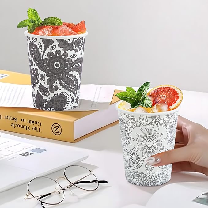 Clawsoff 300 Pack Paper Cups 8 oz, Disposable Coffee Cups 8 OZ | Sturdy - Image 5
