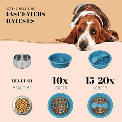 AVERYDAY Slow Feeder Dog Bowls for Medium Breed, 1.5 Cups Engagement Food - Image 5